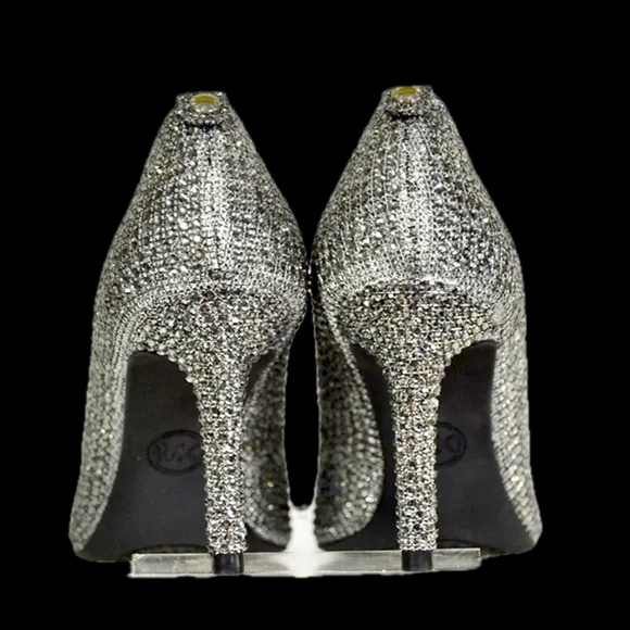 🆕🏷️Michael Kors Dorothy Flex Glitter Chain Mesh Pump - Picture 6 of 7